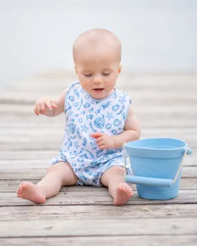 Baby Boy Blue Nautical Romper