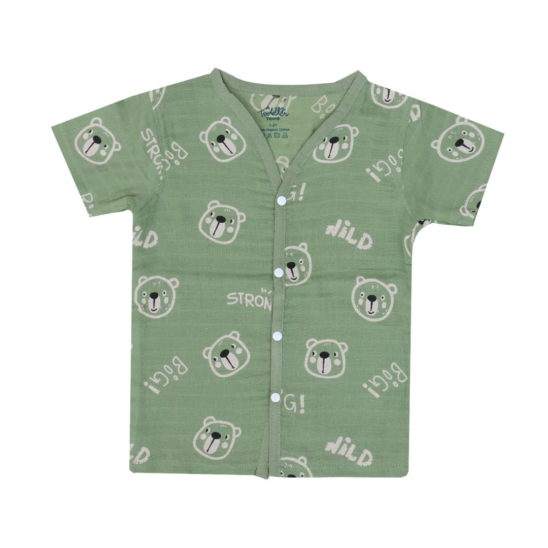 Jungle Jumble (Pack of 2) - Muslin Sleep Suit for babies and kids (Unisex)